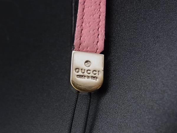 GUCCI Interlocking G Leather Strap Keychain for Women, Pink