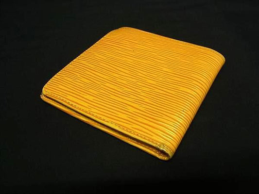LOUIS VUITTON M63549 Epi Porte Bifold Wallet Billfold Tassili Yellow