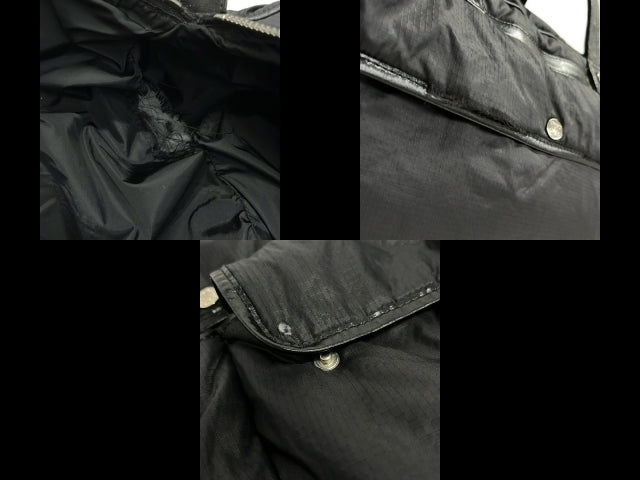 Celine Boston Bag | Canvas & Leather | Black | Women's