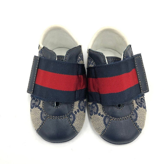 GUCCI GG Canvas Baby Shoes, Size 16, with Box