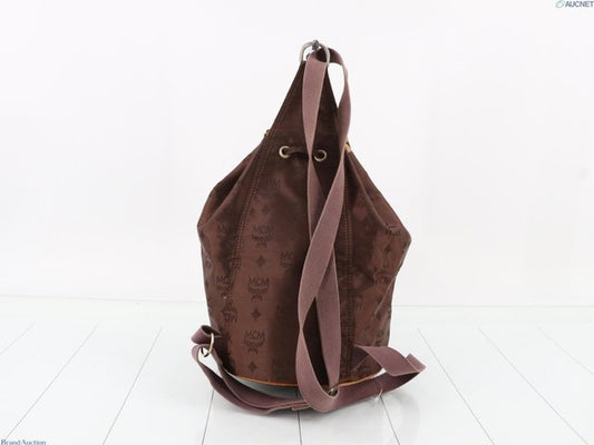 MCM Brown Nylon Backpack