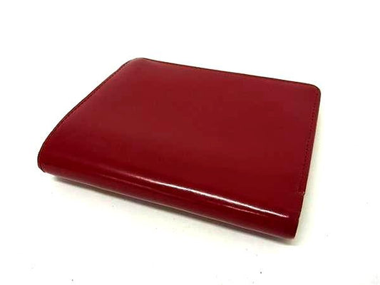 Burberry Bi-Fold Wallet | Leather & Nova Check Detail | Red
