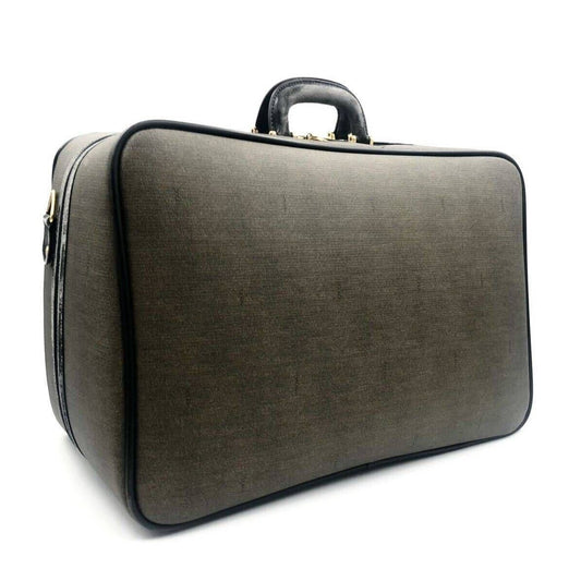FENDI 2-way Large Capacity Trunk, Coated Canvas, Shoulder Strap, Bottom Studs