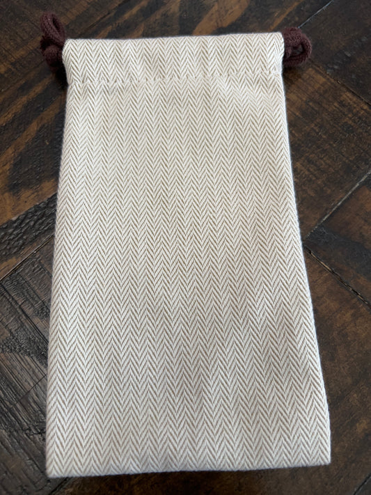 Hermes Dust Bag Beige 3.5 x 6.75