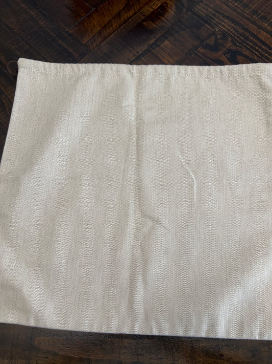 Hermes Dust Bag Beige 18 x 17