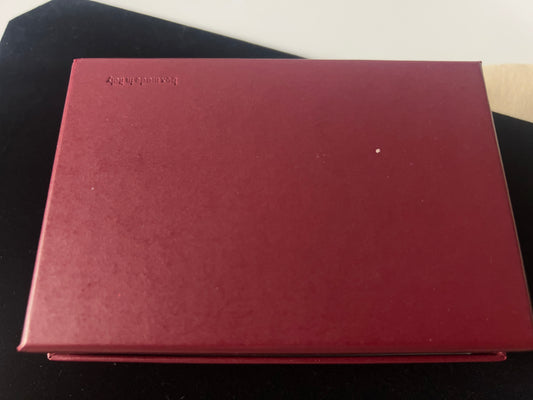 GUCCI EMPTY Gift Box Red/Silver 5” x 3.5" x 1.5”