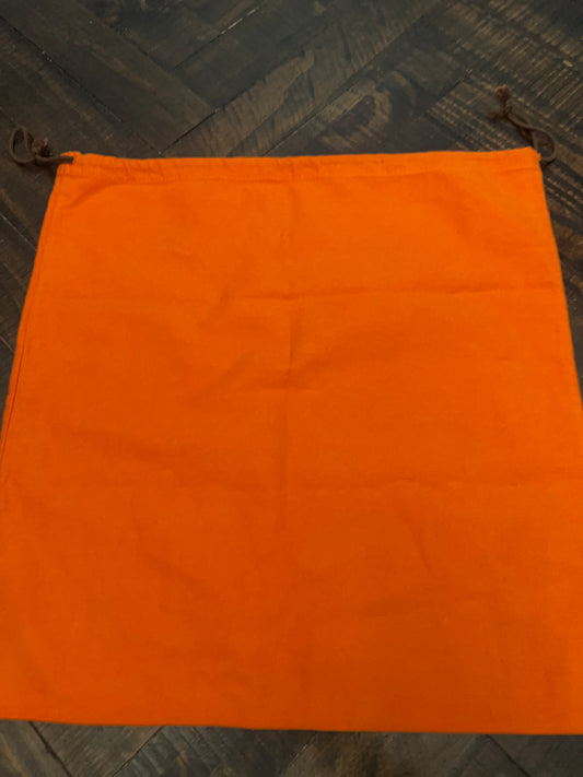 Hermes Dust Bag Orange 17" x 17"