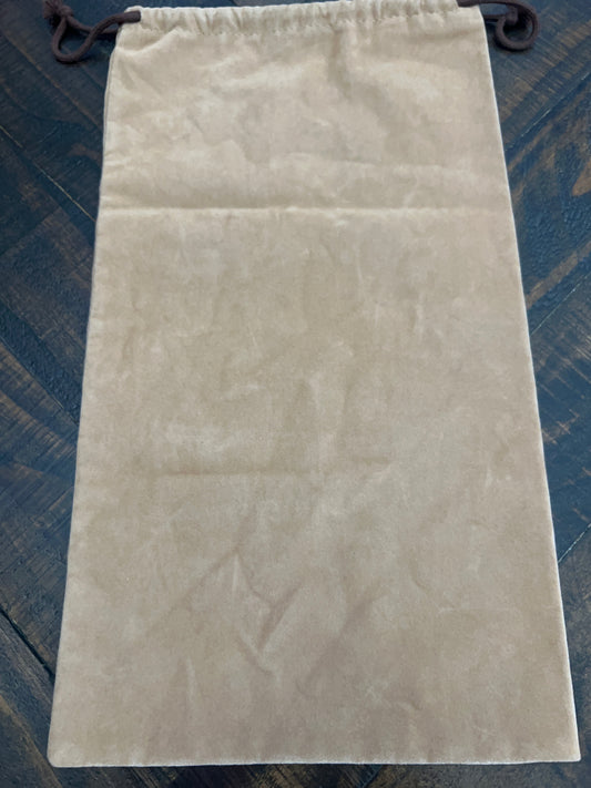 Hermes Brown Dust Bag Auth W 7.75 xH 14 in. Storage Drawstring