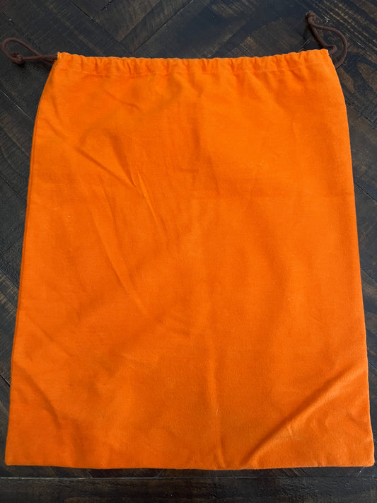 Hermes Dust Bag Orange 14" x 17"