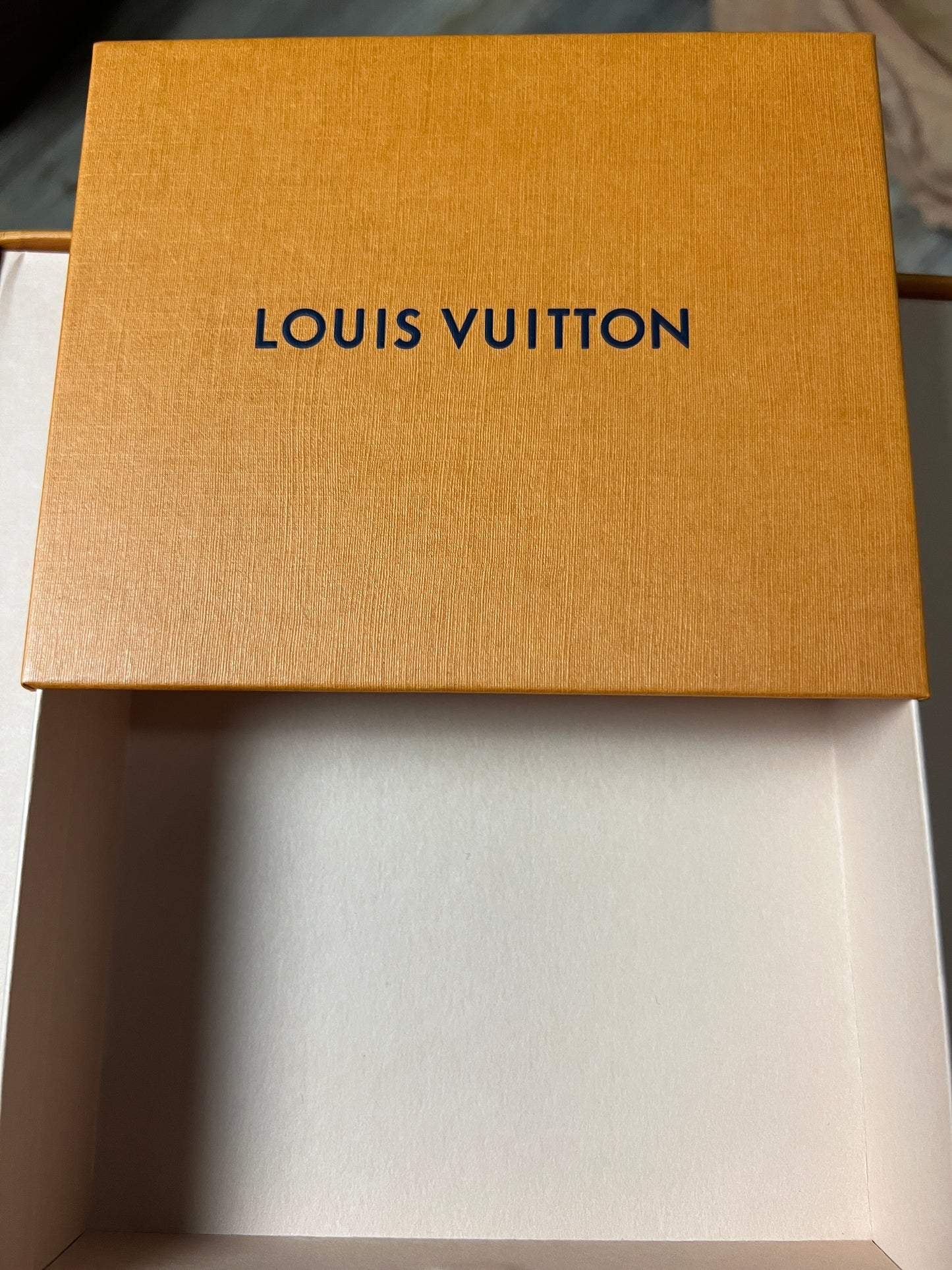 Louis Vuitton Orange Box 5.75"x5"x1.75" Empty Box