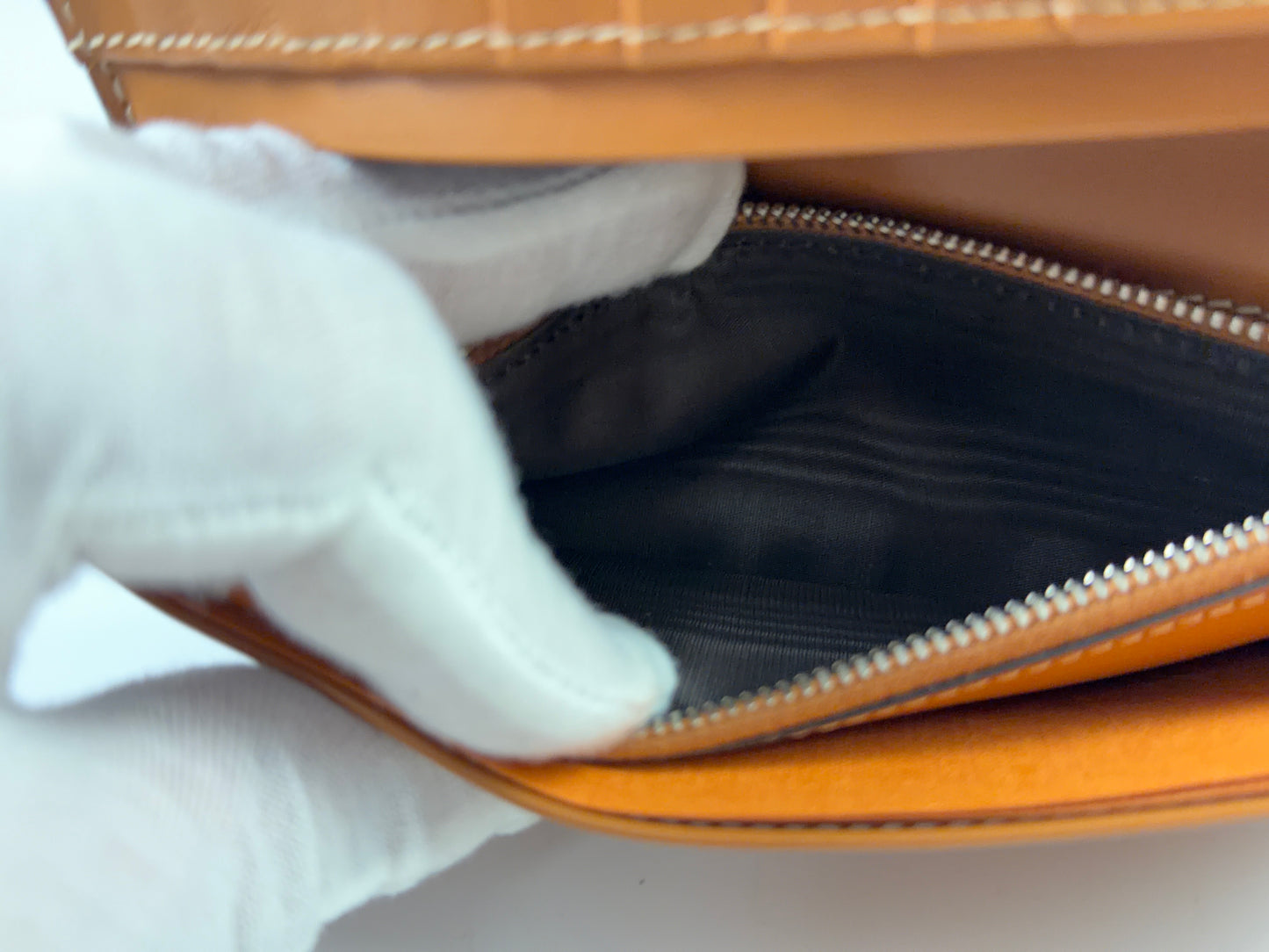 TOD'S Long Wallet Navy Brown Flap Wallet