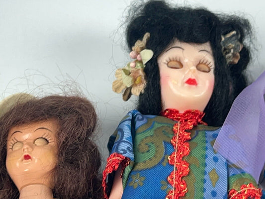 A. & H. Doll Mfg. Corp. Vintage Doll Sleepy Eyes Set of 4