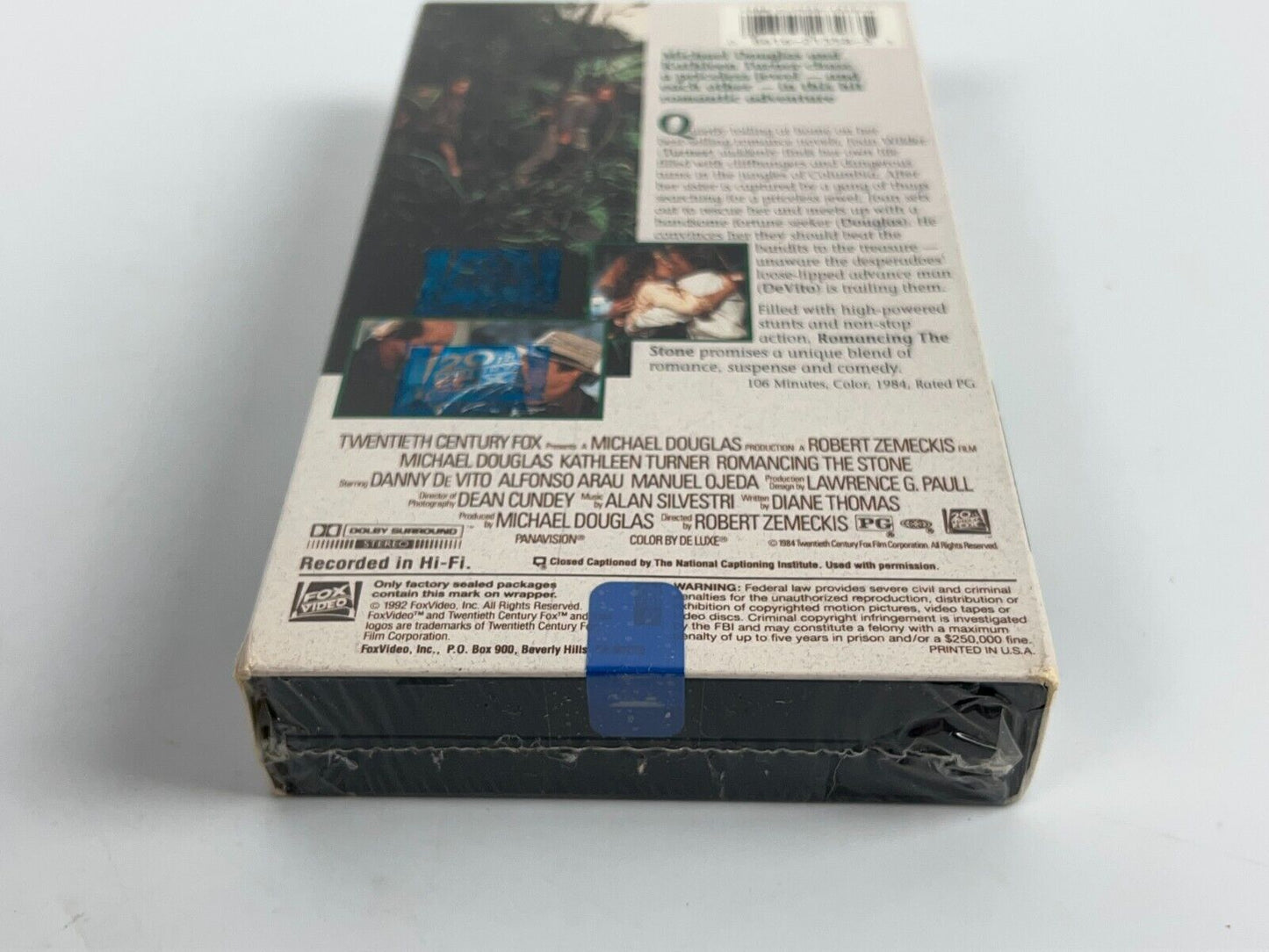 Romancing the Stone VHS Neuf scellé 1984 CBS FOX Rare EXC Condition