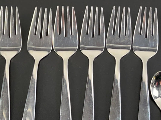 WMF Cromargan LAUREL GERMANY Stainless Flatware Silverware Lot of 13