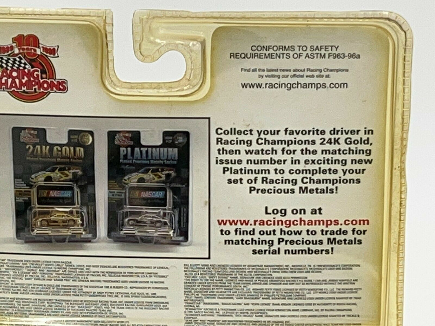 Racing Champions Platinum Plated Precious Metals Series Car #30 FREE SHIPPING