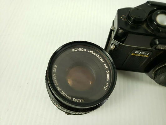 Konica FP-1 & Konica Hexanon AR 50mm F1.8 & Sunpak auto 322 D Nécessite une batterie