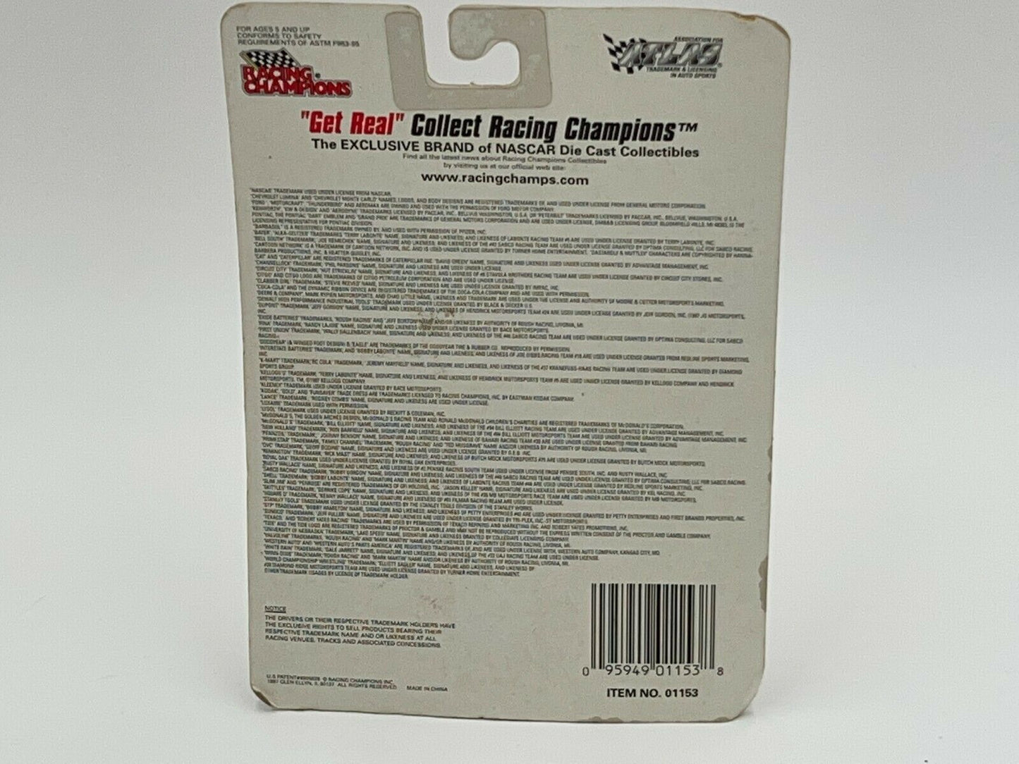 Racing Champions 1997 Edition #4 Sterling Marlin 1:64 Scale NASCAR