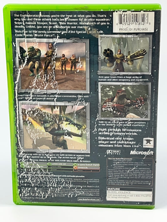 Brute Force (Microsoft Xbox, 2003) Disc & Case Only