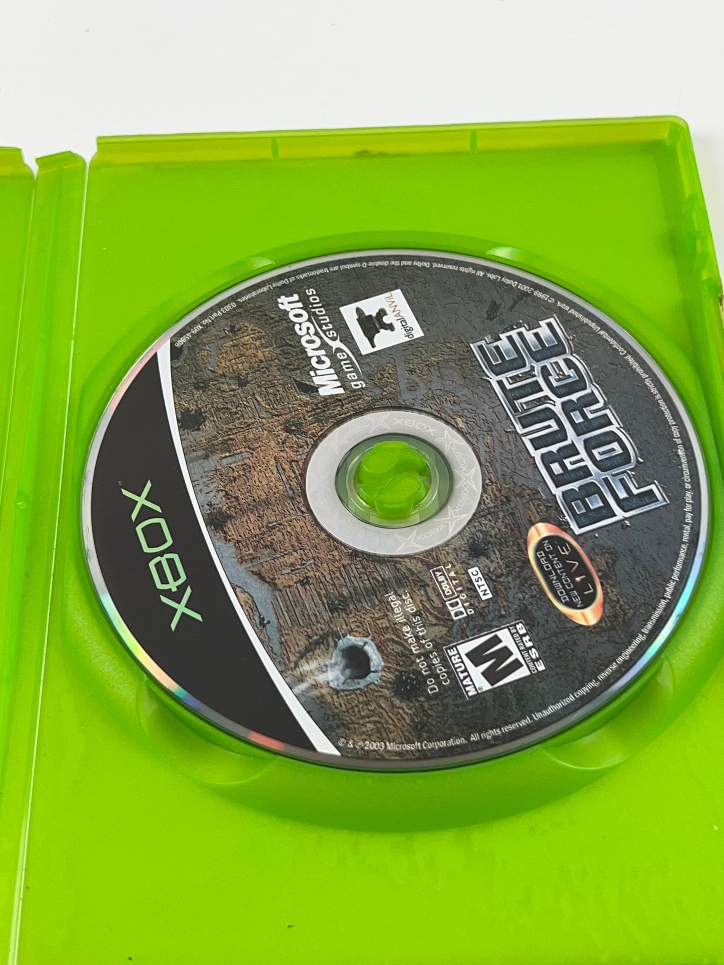 Brute Force (Microsoft Xbox, 2003) Disc & Case Only