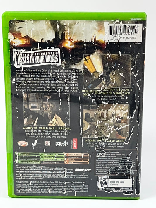 World War II Combat: Road to Berlin (Microsoft Xbox, 2006) Disque et étui uniquement
