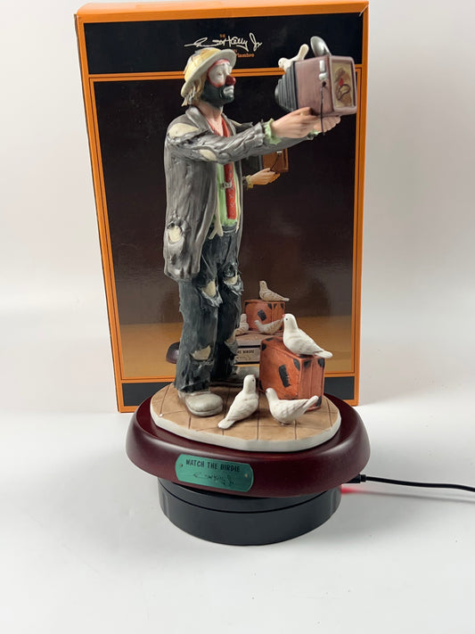 Emmett Kelly Watch the Birdie Figurine Signature Collection 9862