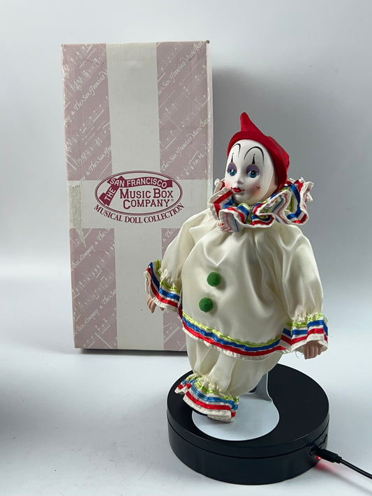 San Francisco Music Box Co Clown Figure Tested #19-4878