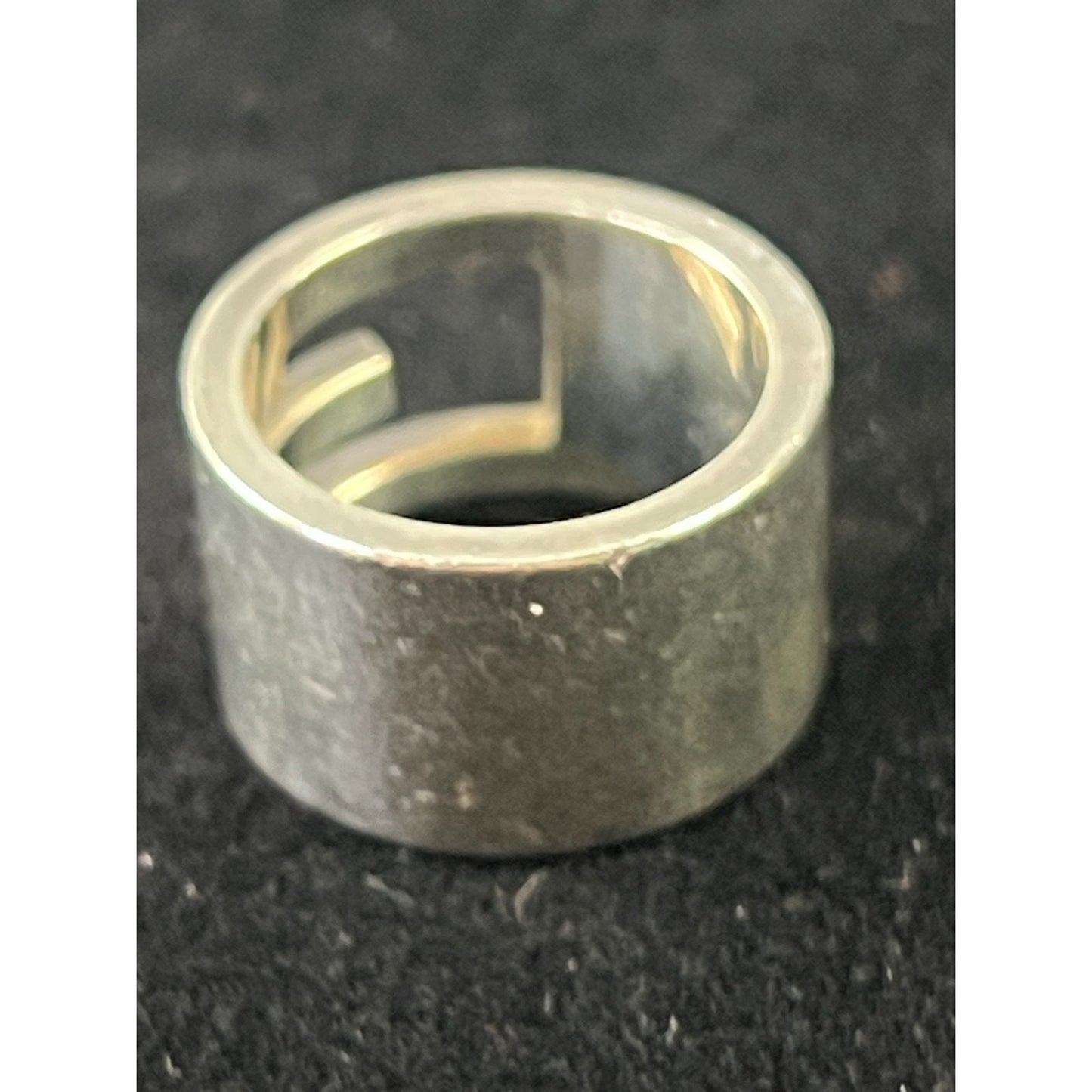 Gucci 12 Silver G-Ring 30.07g Cutout Style