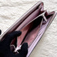 MCM Visetos Rabbit Round Zipper Long Wallet PVC Leather
