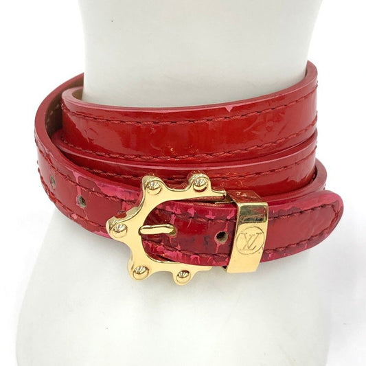 Louis Vuitton Monogram Vernis Bracelet Triple Tour Bangle M91402/MI0094