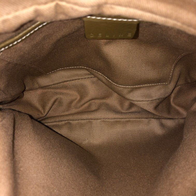 Celine Macadam Crossbody Bag | Canvas & Leather Shoulder Bag | Brown | Women's