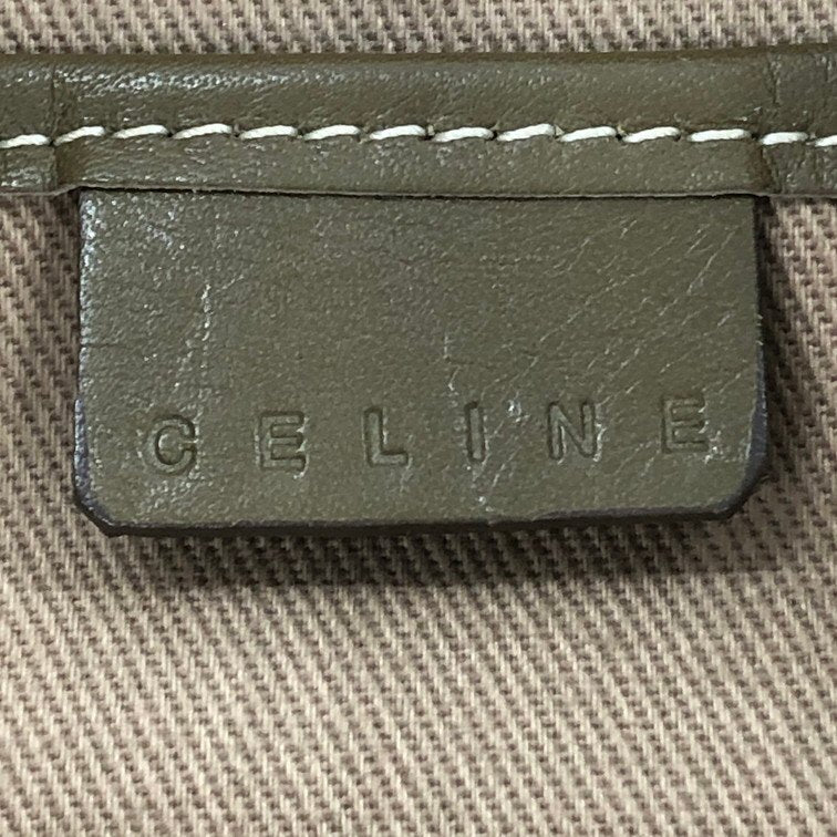 Celine Macadam Crossbody Bag | Canvas & Leather Shoulder Bag | Brown | Women's