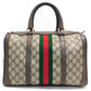 GUCCI Old Gucci Boston Bag Handbag Sherry Line GG Pattern 002・606・39