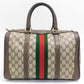 GUCCI Old Gucci Boston Bag Handbag Sherry Line GG Pattern 002・606・39