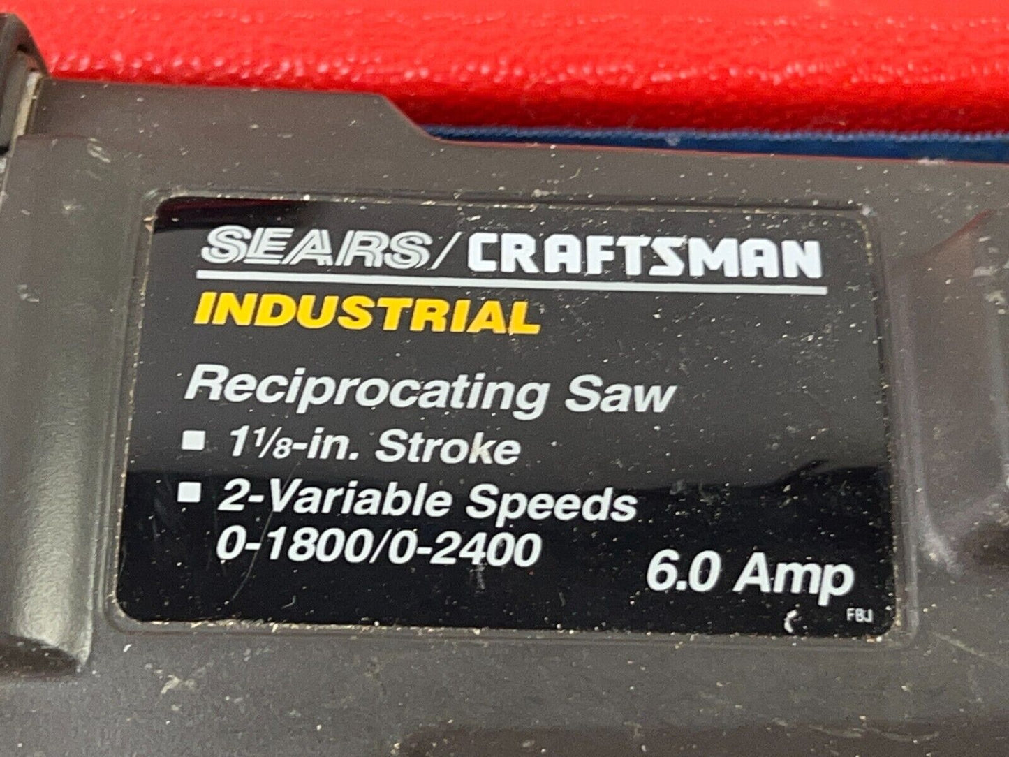 Sears Craftsman Industrial Reciprocating Saw 2-VS -900.271261 Corded Case& Extas