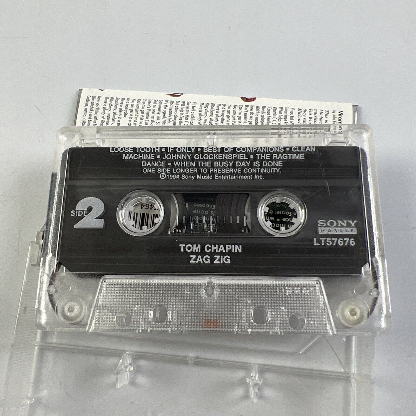 Tom Chapin:  Zag Zig (Cassette, 1994, SONY)