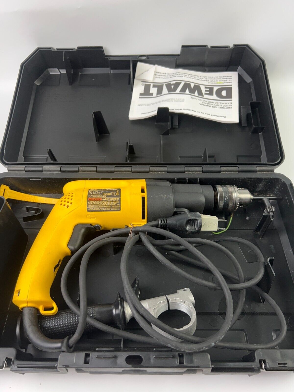 DEWALT DW505 Corded 1/2-inch Hammerdrill Kit w/ Case