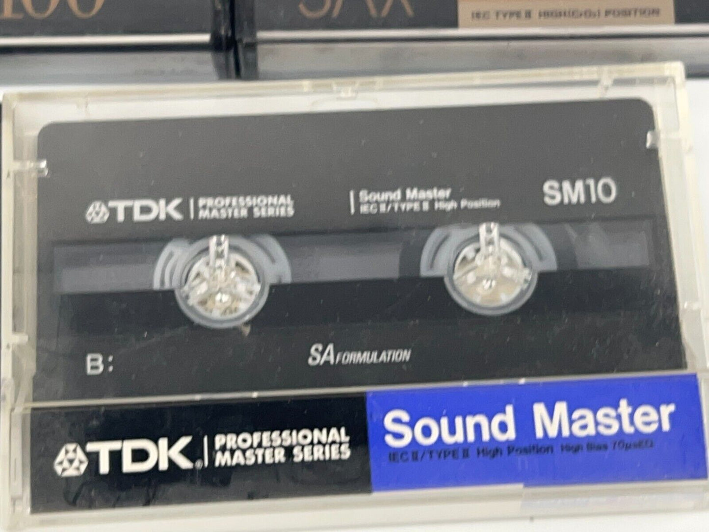 TDK 5 Cassette Tapes Sold As Blanks 3- SA-X100  1- SM10 1- MA-C 60