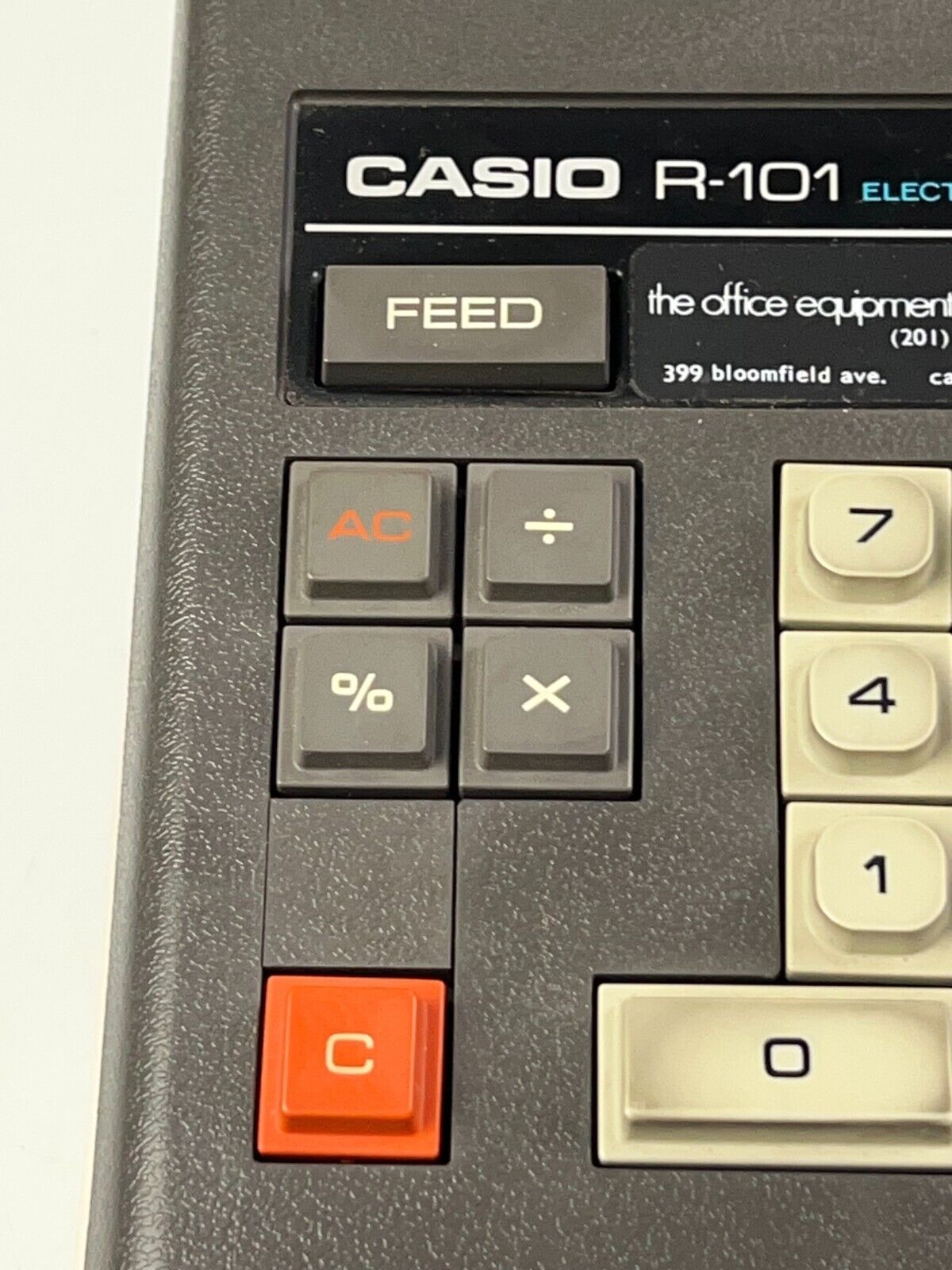 CASIO R-101 Electronic Printing Calculator - Tested & Working