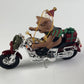 HARLEY-DAVIDSON ORNAMENT COLLECTION, 5 Bikers 1 Harley Santa Ball