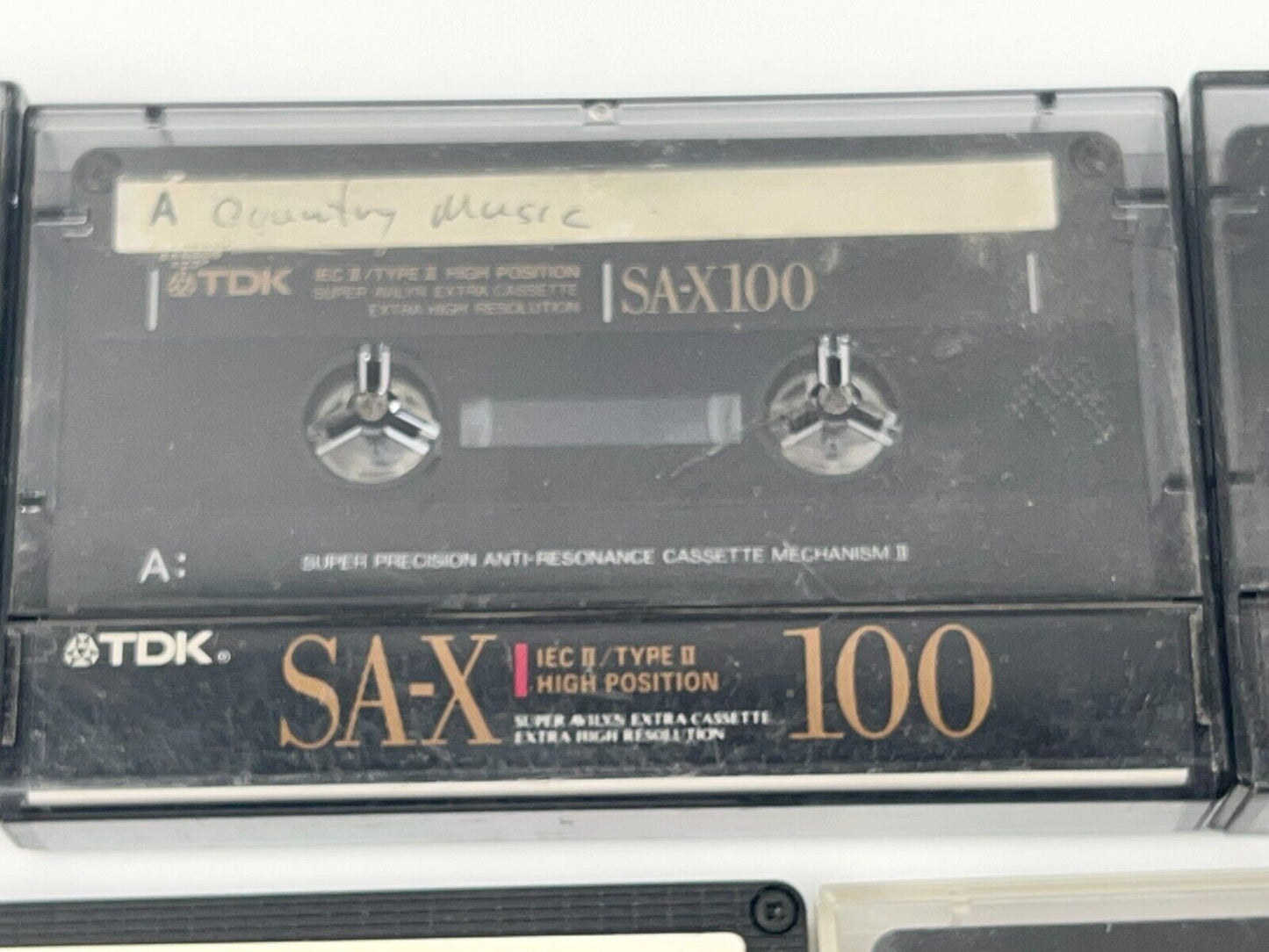 TDK 5 Cassette Tapes Sold As Blanks 3- SA-X100  1- SM10 1- MA-C 60