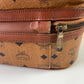 MCM Monogram Cognac Leather Munchen Duffle/Suitcase Bag RARE