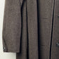 REGENCY Alpaca Dark Brown Alpaca & Wool Long Coat Overcoat USA