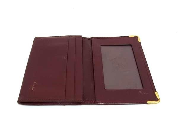 Cartier Must Line Leather Card Case, Card Holder, Business Card Holder, Pass Cas