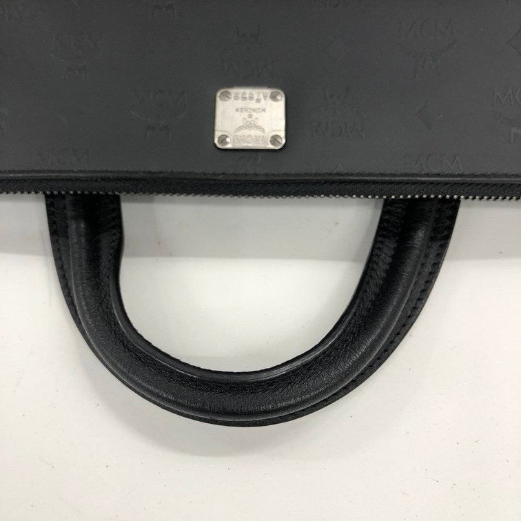 MCM Visetos Business Backpack | Embossed Design | Black