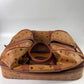 MCM Monogram Cognac Leather Munchen Duffle/Suitcase Bag RARE