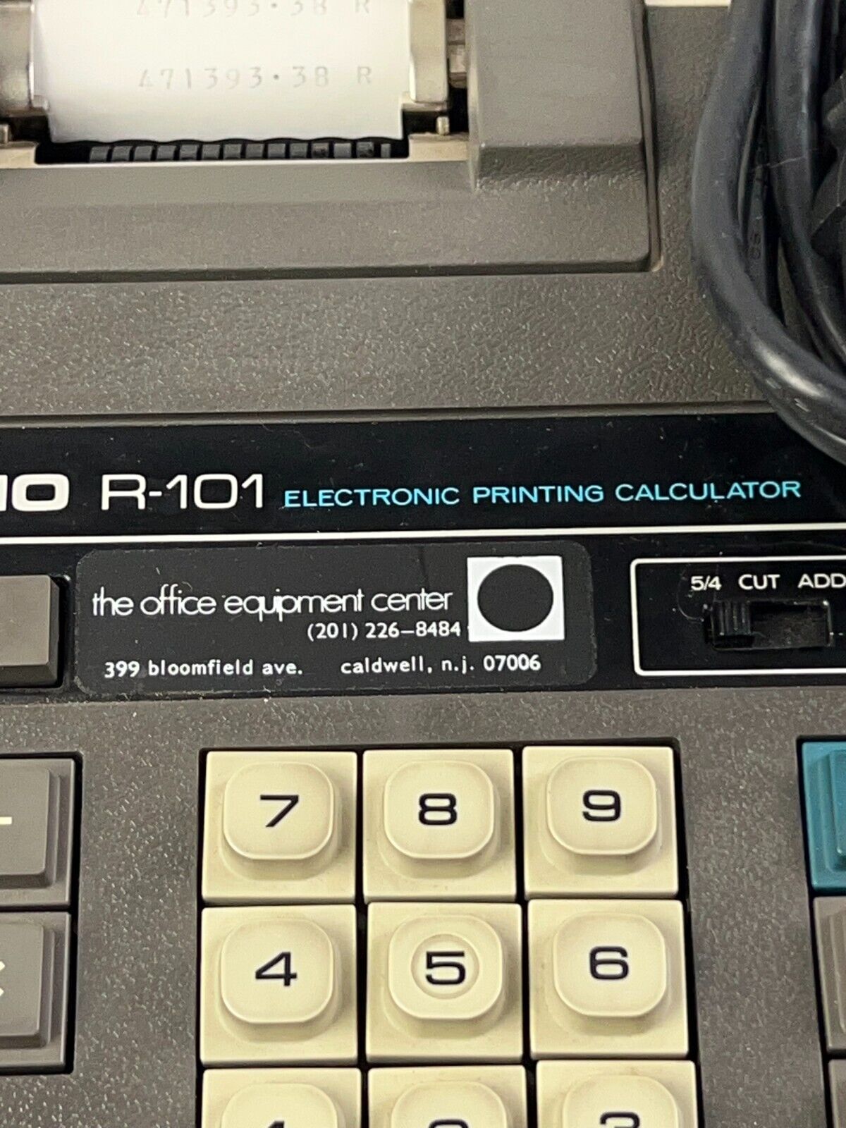 CASIO R-101 Electronic Printing Calculator - Tested & Working