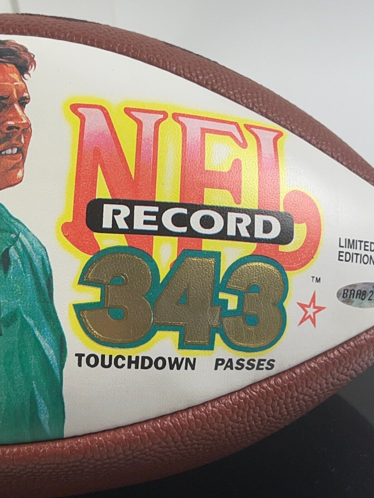 Dan Marino Autographed Upper Deck Commemorative 343 Touchdown Photo Football