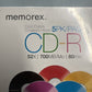 Memorex Cool Colors CD-R 52X 700MB 80 min (5 Pack) Blank Media