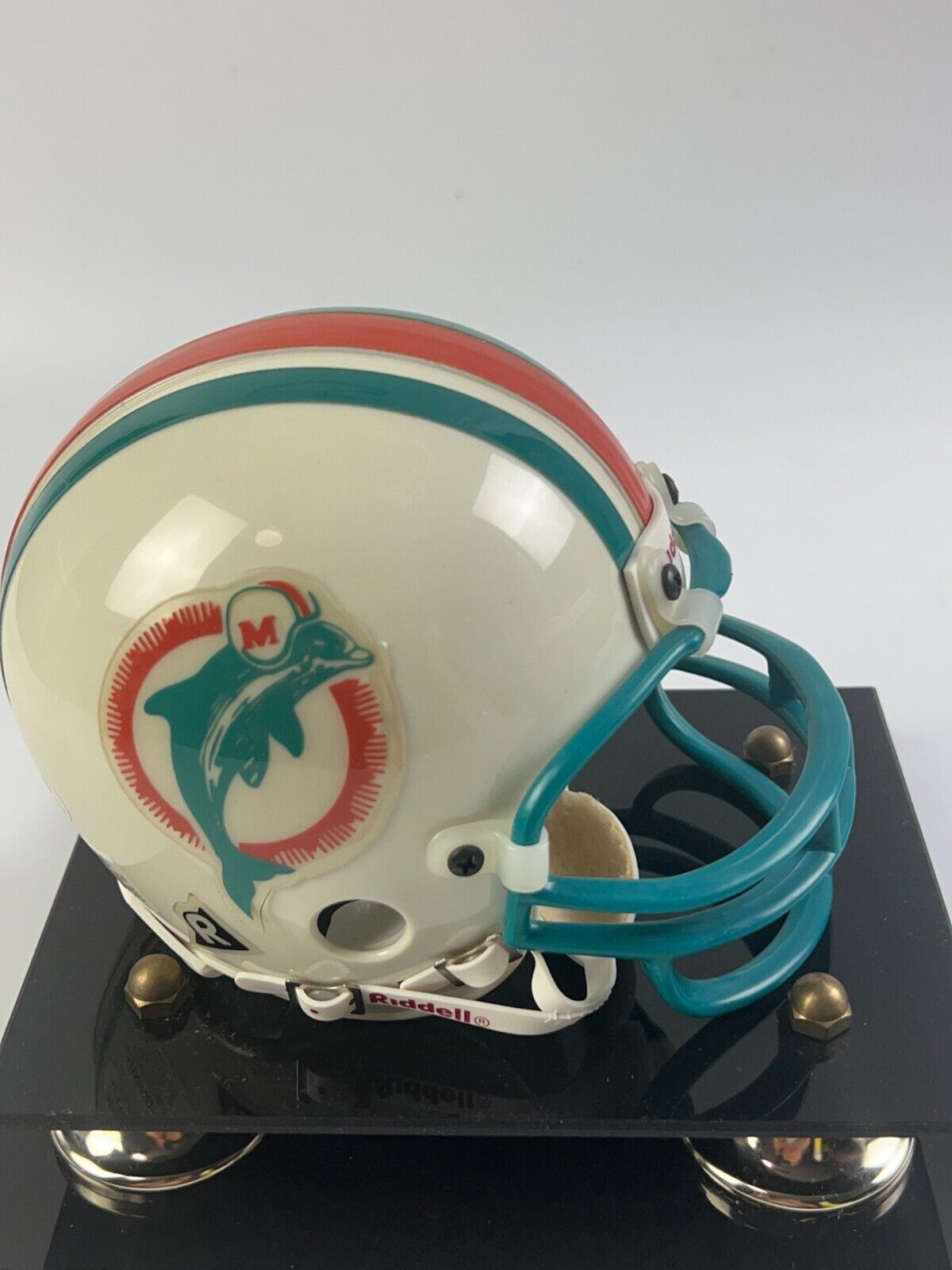 Bob Griese Miami Dolphins Autographed 1972 Throw Back Mini Helmet