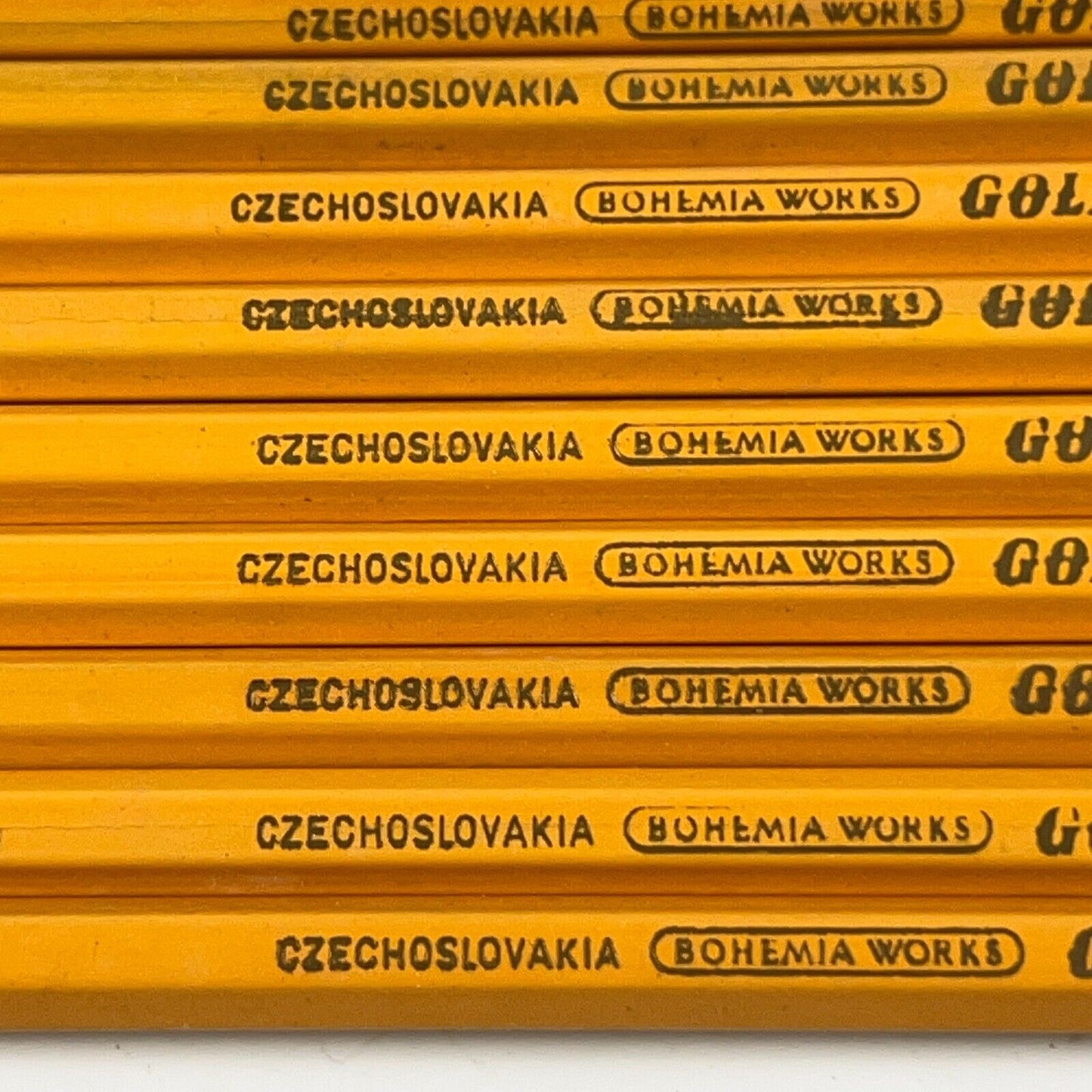 Gold Star Pencils 1860 4H Czechoslovakia Bohemia Vintage Lot of 11